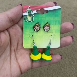 Elf Themed Earrings Set - Green and Yellow